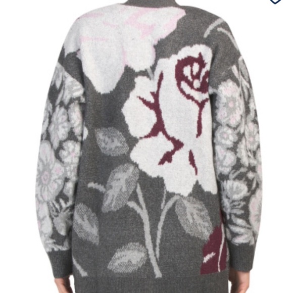 Rachel Zoe  Floral Pattern Cardigan sweater - Picture 2 of 6